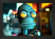 Listing image for Atomic Age Adventures Fut Framed Wall Art Poster Canvas Print Picture