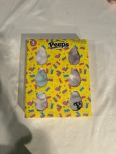 6 Pair Of Peeps Novelty No Show Socks Girls Shoe Size 10-4 EasterDuck New Pastel