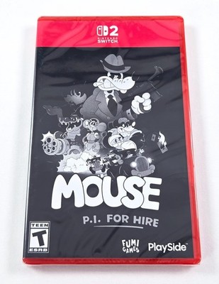 MOUSE P.I. FOR HIRE NEW SEALED 2026 Authentic Nintendo Switch 2 PI