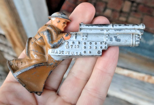 SUPERBE ! HR ? FIGURINE PLOMB Lead - MOTARD Biker WWI EUR 24,90 - FR