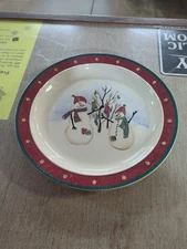  Royal Season Snowmen Dinner Plate Christmas 