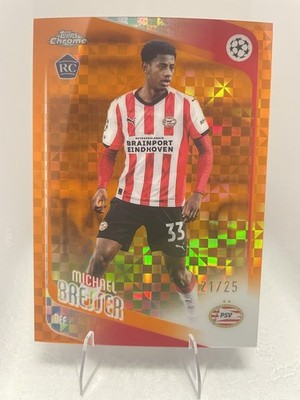 2025-26 Topps Uefa Club Competitions - Michael Bresser #146 (RC) Orange Pulsar 