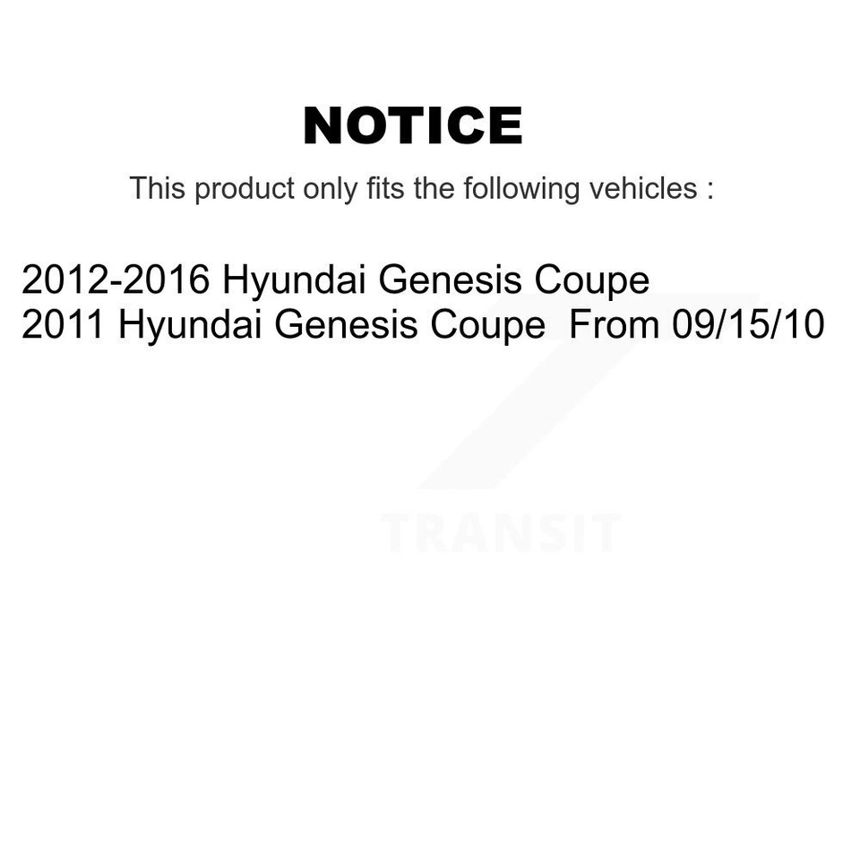 Front Suspension Control Arm And Ball Joint Link Kit For Hyundai Genesis Coupe - Image 2 of 4