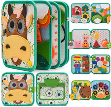 Montessori Busy Book for Toddlers 1-3, Felt Quiet Book  Busy Board for Preschoo