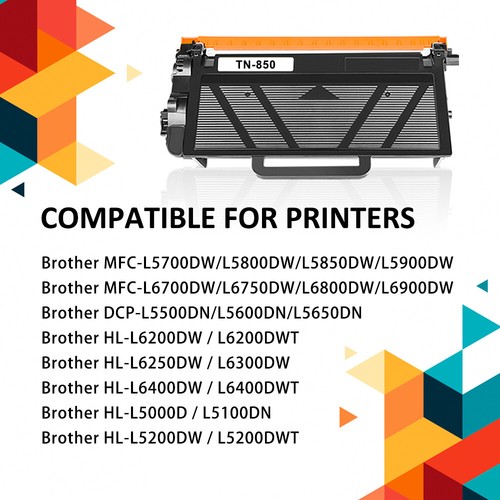 10 Stück TN850 Tonerkartusche für Brother TN-850 MFC-L5700DW MFC-L5850DW HL-L6200DW - Bild 4 von 12