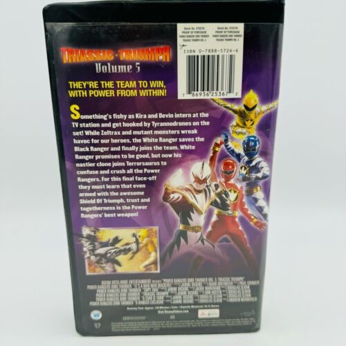 Vintage Power Rangers Dino Thunder Vol. 5 Triassic Triumph VHS Tape Movie - Picture 3 of 7