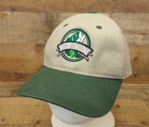 Anglers Challenge Hat Cap Kissimmee Florida Bass Fish Adjustable Snapback Tan - Bild 2 von 6
