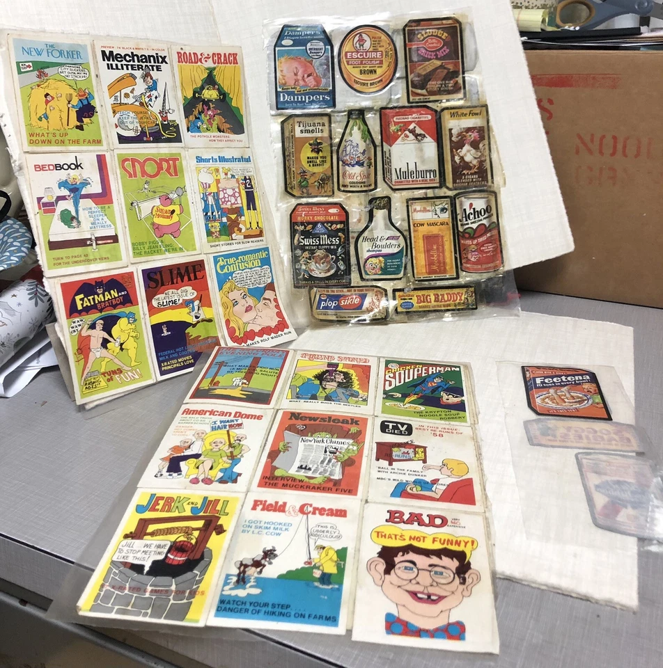 Fleer Crazy Covers Whacky Packages HUGE LOT 250 Different Used Stickers - Image 4 of 4