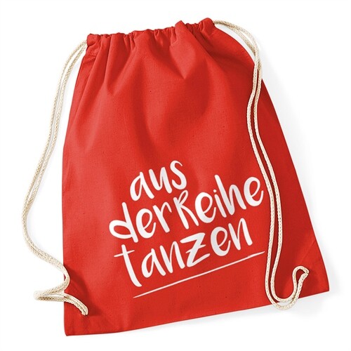 Turnbeutel Party Feiern Sprüche - aus der Reihe tanzen - Techno Beutel Tasche - Bild 8 von 10