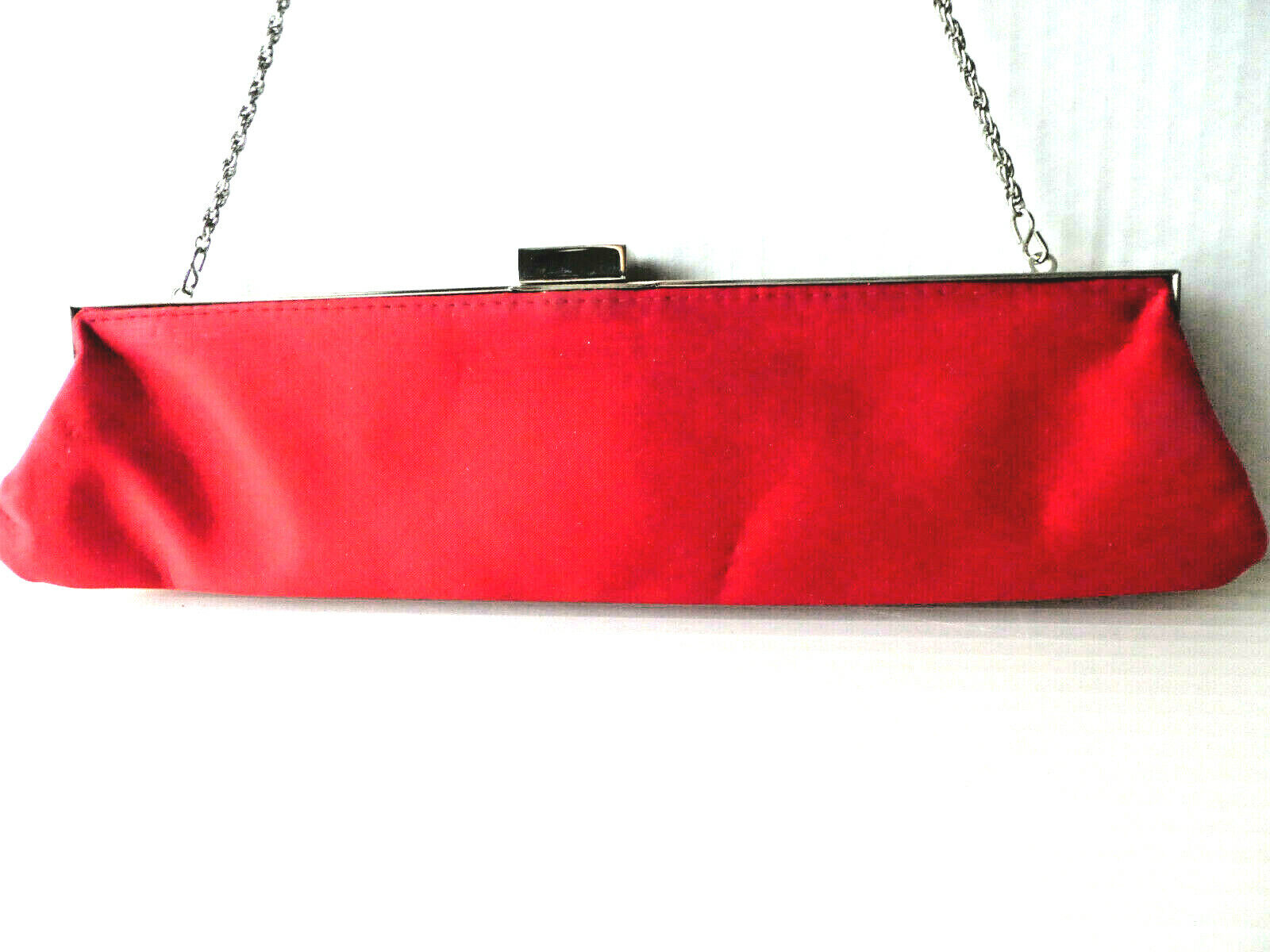 LA REGALE Beautiful  Red Satin Evening Bag  Clutc… - image 11
