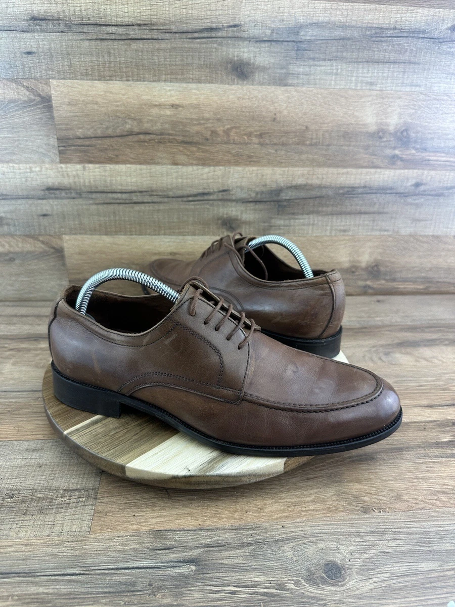 Massimo Matteo Mens Brown Oxford Wingtip Shoes 9 Made in Italy eBay