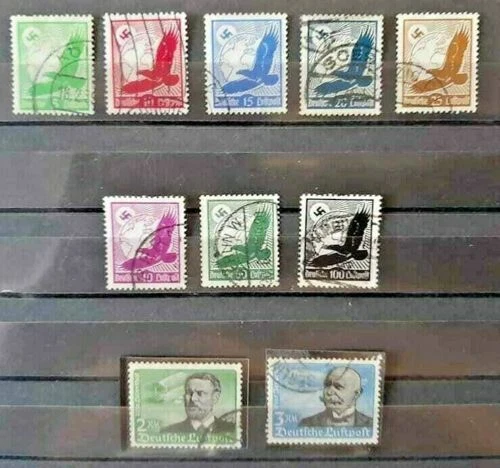 Francobolli tedeschi e delle colonie posta aerea