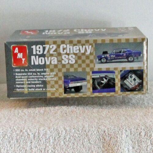 1972 Chevy Nova SS 1:25 AMT Model Kit #31794 Open Box komplett - Bild 4 von 6