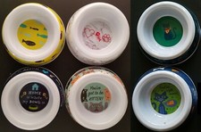 Cat Kitten Food Water Bowls 5.5" X 1.5" S20 Select: Bowl Theme