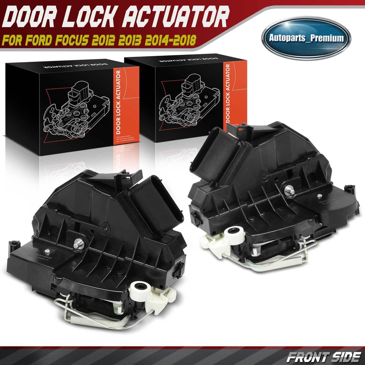 A-Premium Door Latch Lock Actuator - Compatible With Ford Focus 2015-2018 (Without Keyless Entry), Front Left Driver Side, 5-Pin Connector - View #9