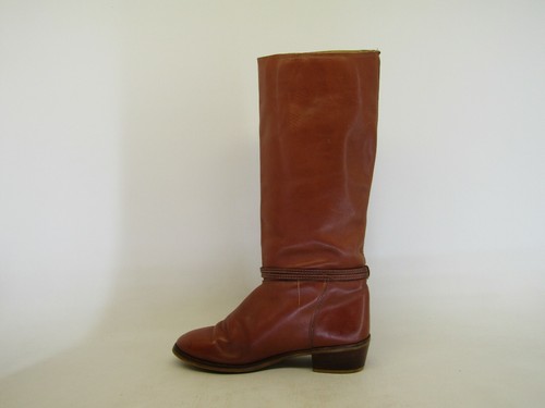 ZODIAC Womens Size 8.5 M Brown Leather Knee High Fashion Cowboy Boots - Picture 2 of 11