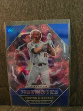 Heston Kjerstad Prizm Draft Picks 2020 Fireworks Blue Prizm Orioles RC Rookie