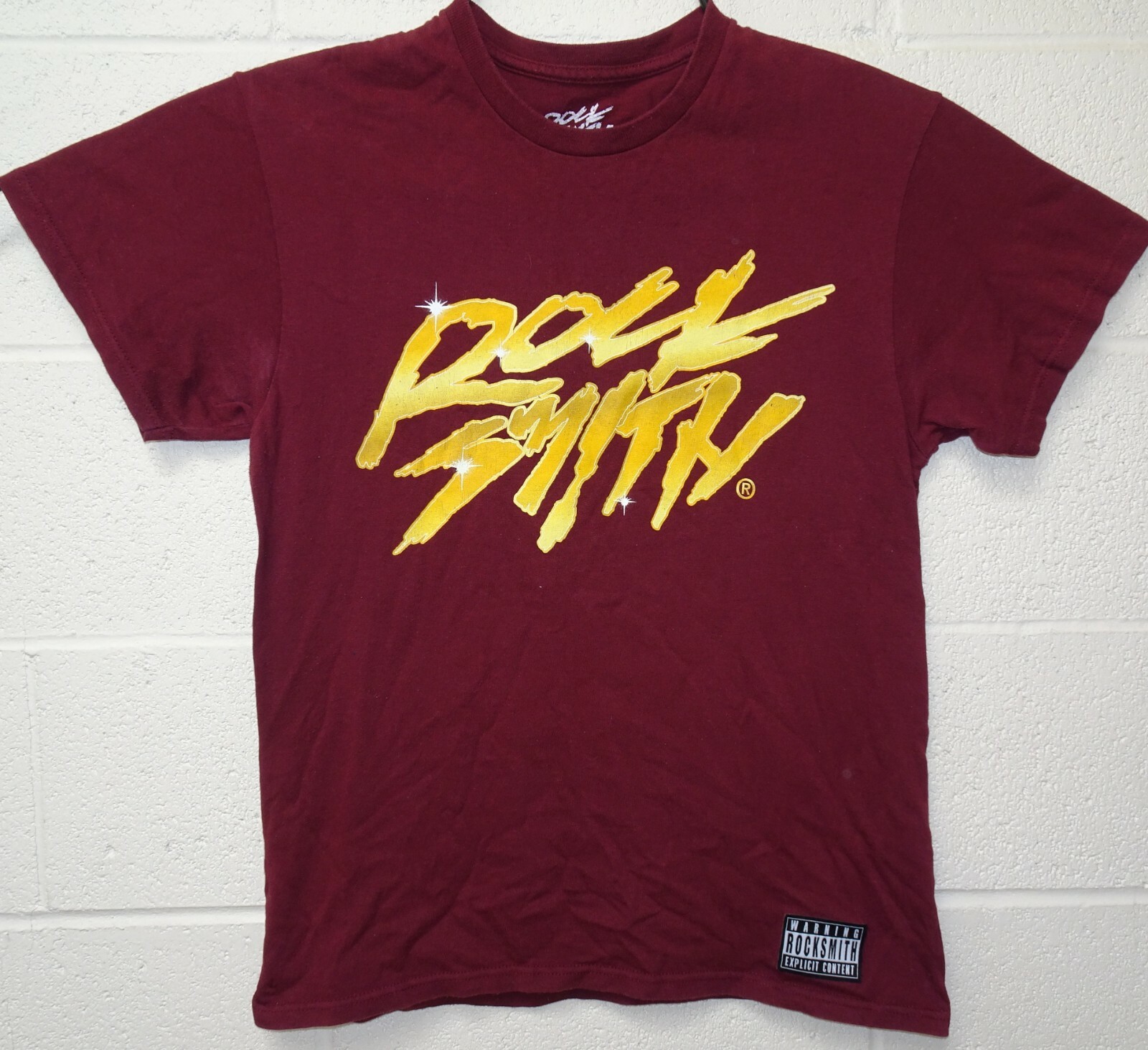 Rocksmith Spell Out Warning Explicit T Shirt Medi… - image 1