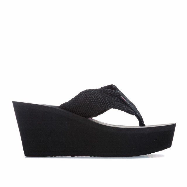 wedge black sandals uk
