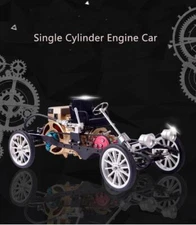TECHING Metal Single Cylinder Engine Car CNC Assembled Model DM226 Education Toy