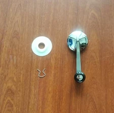 Chrome Window Crank Handle Kit 1pc black knob for 1958 59 60 Biscayne