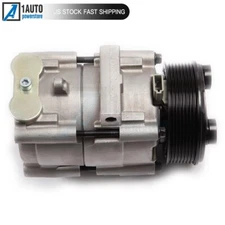 A/C AC Compressor Fit For 1997-2007 Ford F-150 F-250 F-350 F-450 Super Duty 6.0L