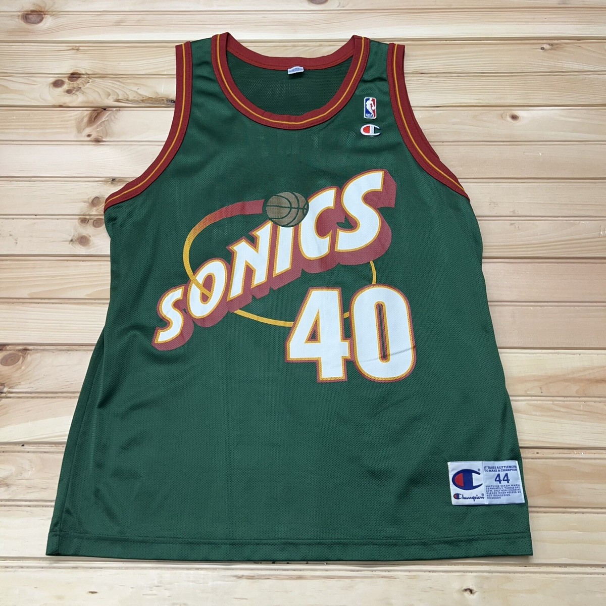 Vintage Shawn Kemp #40 Champion Seattle Super Sonics NBA