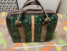 Oral Kiely Double Laptop Briefcase Top Handle Bag Green Pattern Rare Unused