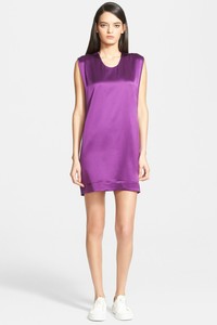 helmut lang purple dress