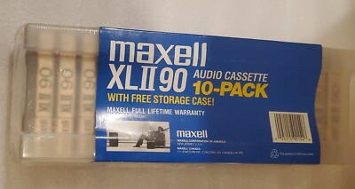 maxell XLII-S 90 フィルム 10本入り 10 Pack Maxell XLII-90 Cassette Tapes With Storage Case Sealed. | eBay