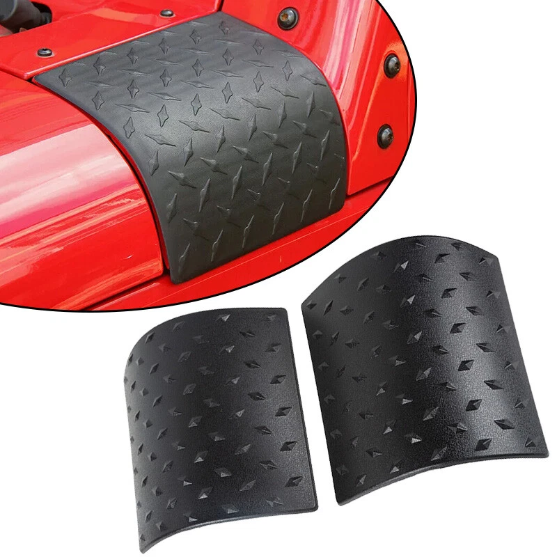 1 par de molduras de carrocería placa de blindaje cubierta lateral aptas para Jeep Wrangler JK 2007-2018 Foto 2 de 4