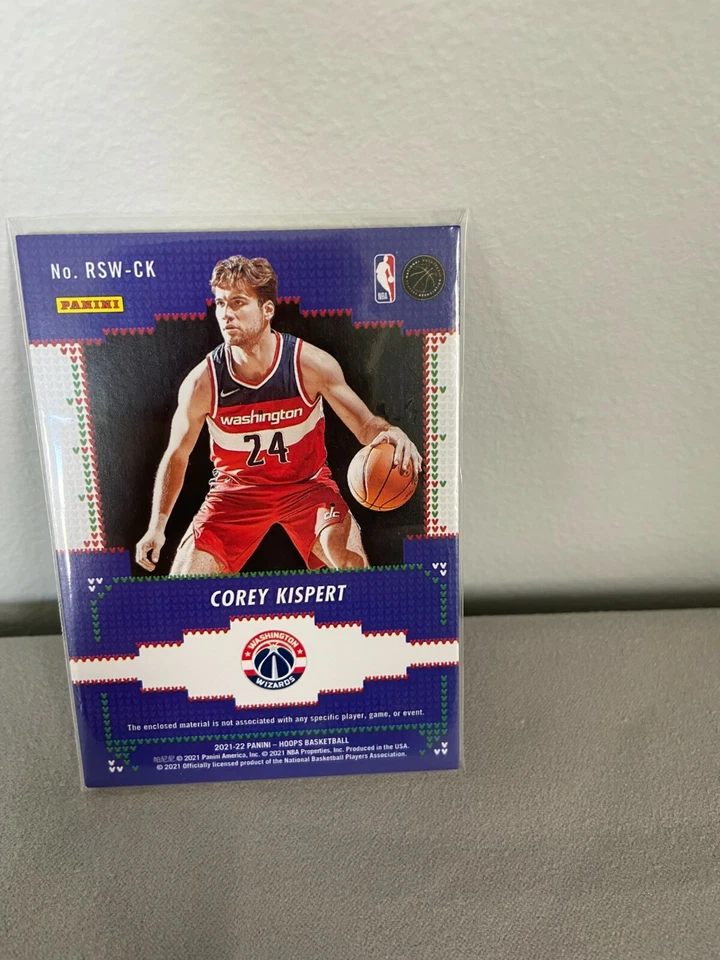 Corey Kispert Sweater Rookie Relic Card - Image 2 of 2