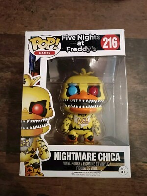 Funko Pop 216, Nightmare Chica,Five Nights At Freddys