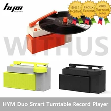 HYM Duo Smart Turntable Record Player Bluetooth Speaker Audio Station 3colors