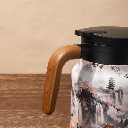 1000ml Vintage Floral Pattern Tea Thermos, New Doresty Thermos Tea Pot UK - Picture 6 of 16
