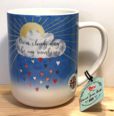 Harvest Green Studio On a Cloudy Day Be My Sunshine Fine China Coffee Tea Mug