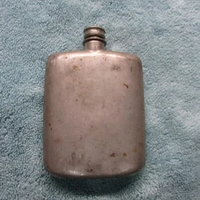 Abercrombie & Fitch  Pewter ? 4 Oz Hip Flask  Hall Marked England