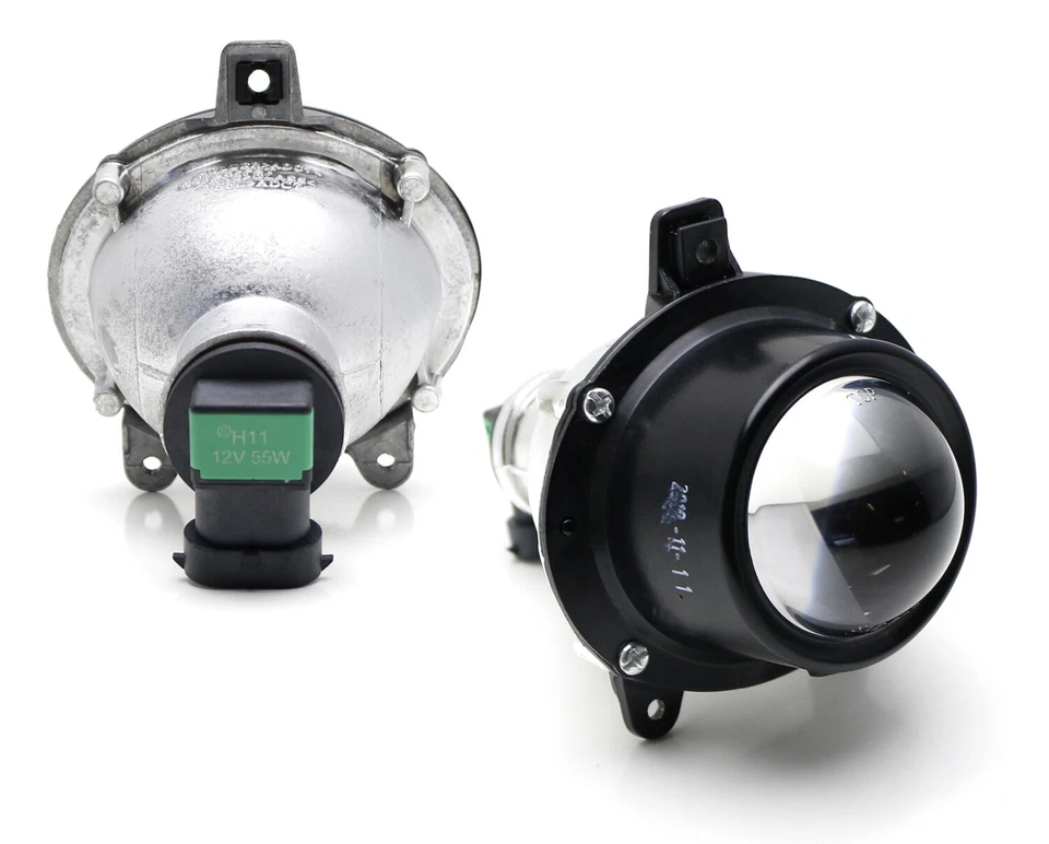 Mini 1.75-Inch Projector Fog Light Assembly w/ H11 Halogen Bulbs For Most Cars.. - Image 2 of 4