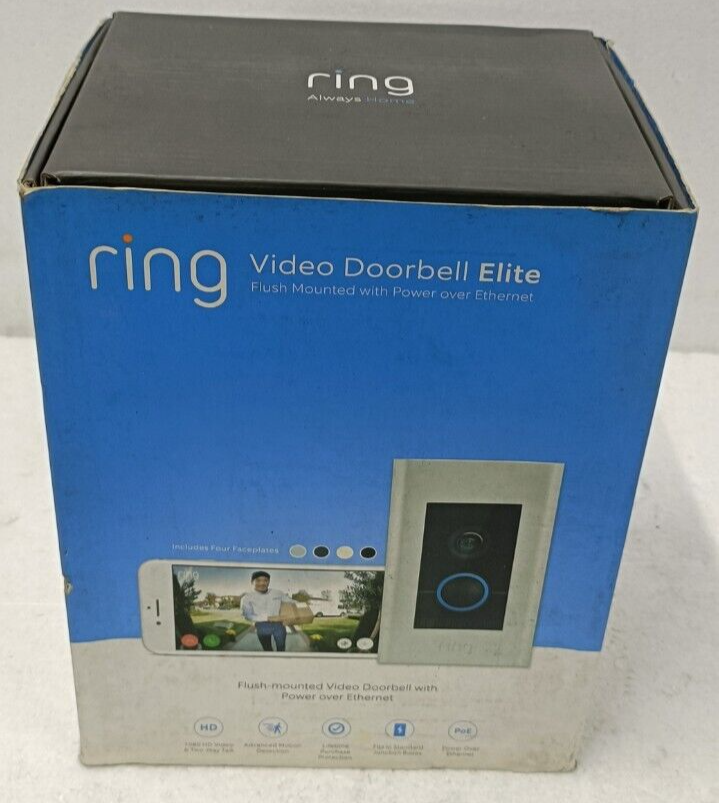 Ring 3580505 Wired Video Doorbell Elite 8VR1E7-0EN0 852239005475
