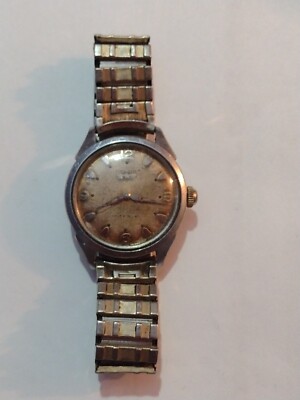 Vintage SelfWinding Benrus 3 Star Watch Arrowhead  Dagger Hands Cool Patina