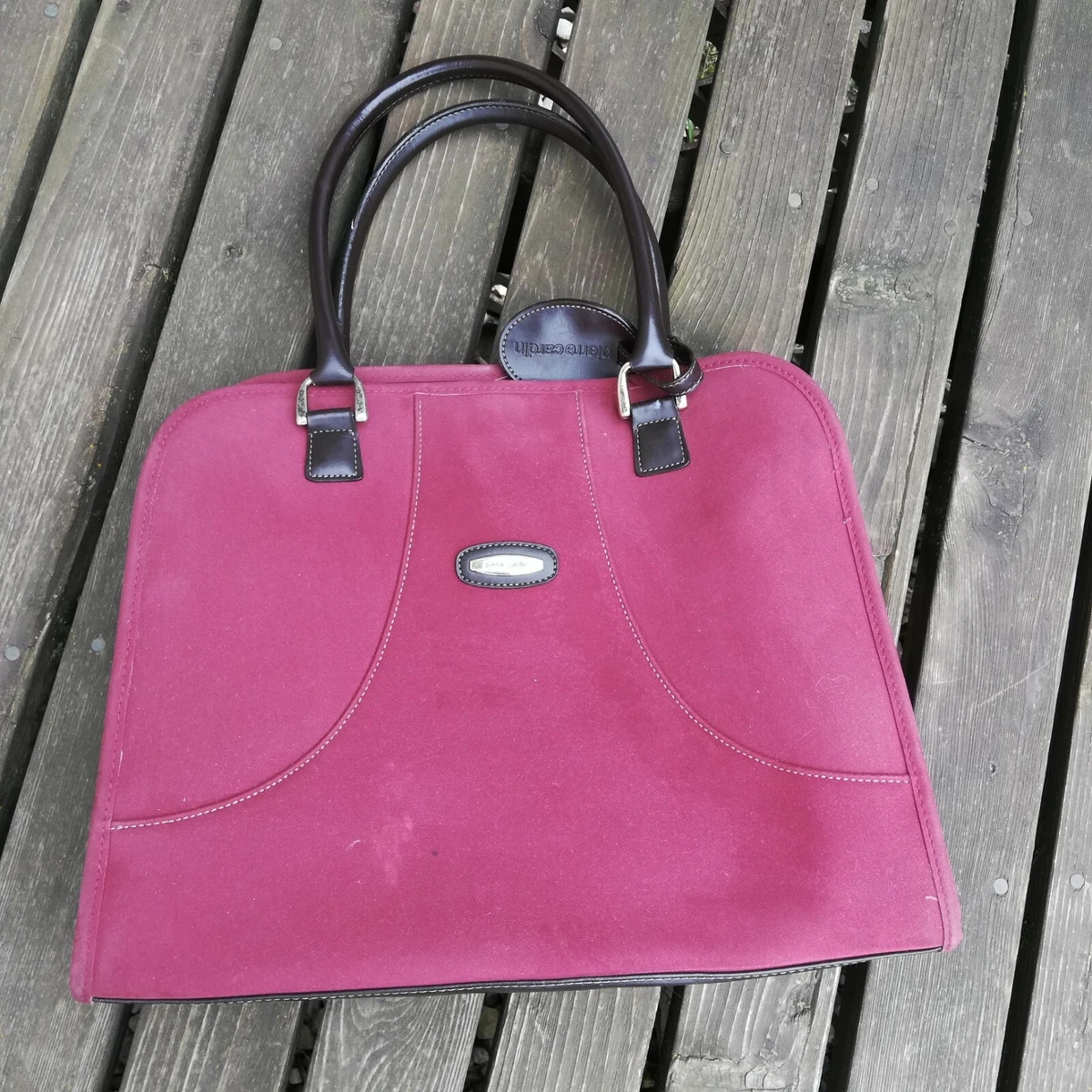 Pierre cardin red bag new arrivals