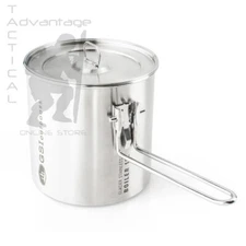 GSI Outdoors Glacier Stainless Steel 1.1 Liter Boiler Survival Pot