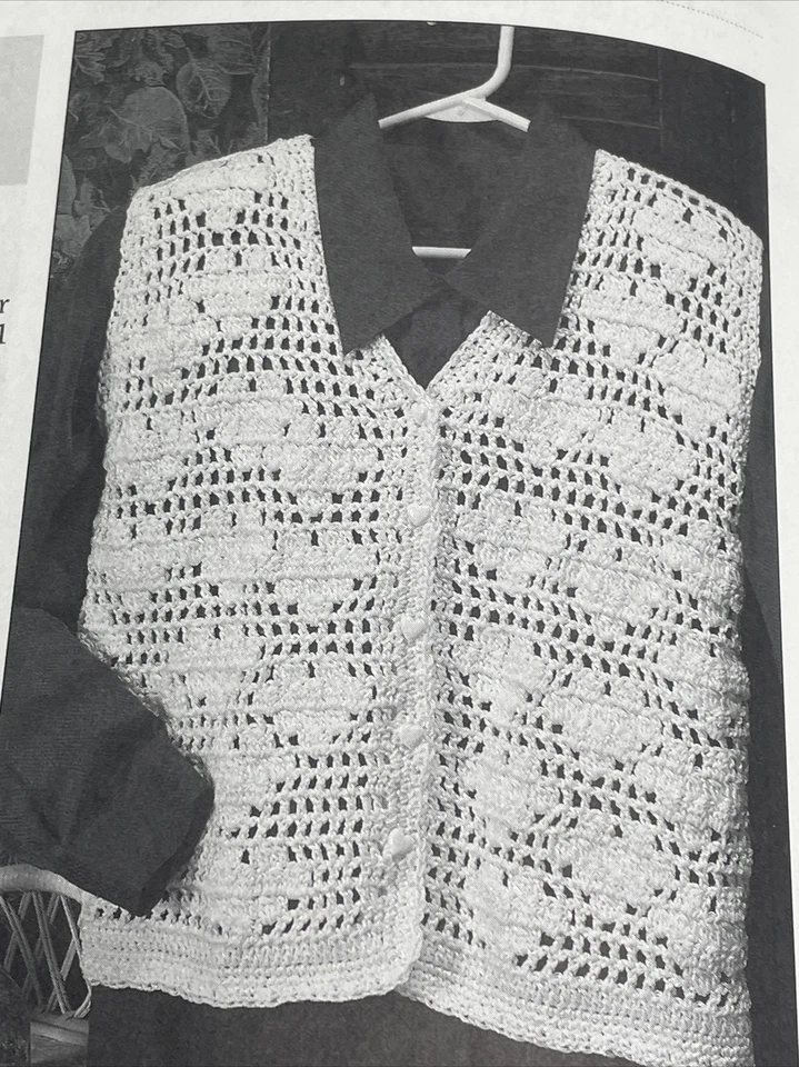 House of White Birches Weekend Vests 6 Designs Crochet Pattern - Image 3 of 4