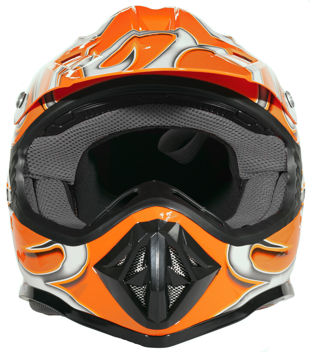 Yellow Youth Motocross Helmet – DOT Certified – ATV/UTV/MX Off-Road – Kid's Size – Includes Storage Bag