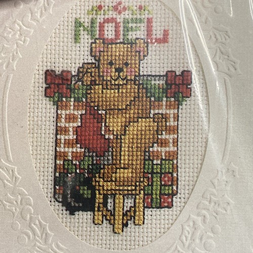 Design Works Cross Stitch Greetings Card Kit New 5609 Noep tessy bear counted - Picture 2 of 3