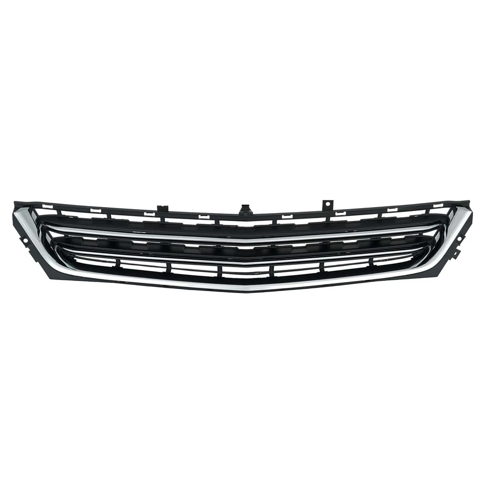 Front Upper&Lower Grille Set Black&Chrome For 2014-2020 Chevrolet Chevy Impala - Imagem 3 de 4