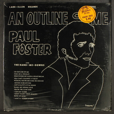 PAUL FOSTER: an outline of me LARK-ELLEN 12'' LP 33 RPM Sealed