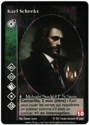 Karl Schrekt Tremere French Promo V:TES VTES Vampire CCG