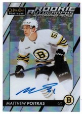 23/24 O-PEE-CHEE PLATINUM MATTHEW POITRAS R-PO ROOKIE AUTOGRAPH RAINBOW AUTO