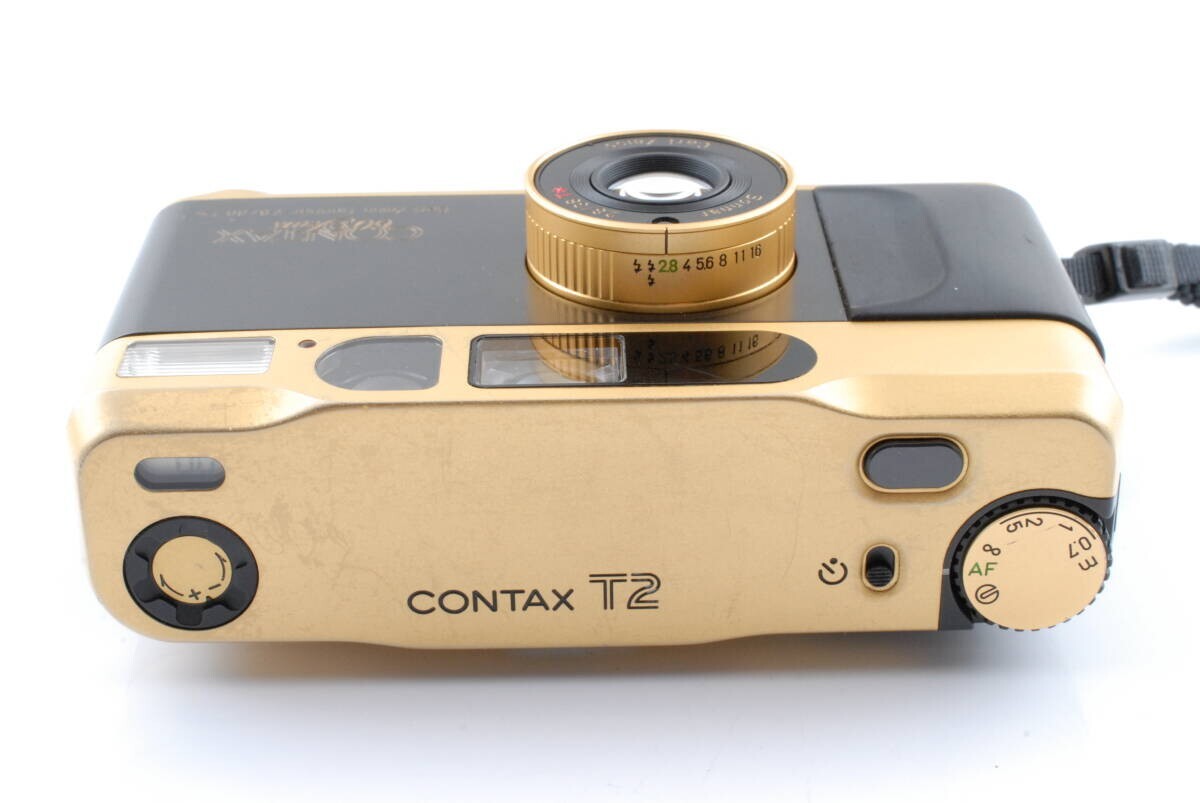 Operation Confirmed Contax T2 Gold Black Film Camera 60Th
